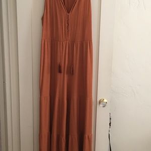 Anthropologie Tiered wide leg Romper